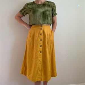 Madewell button down skirt